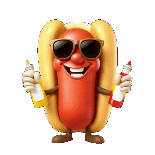 Cool Hotdog Mascot